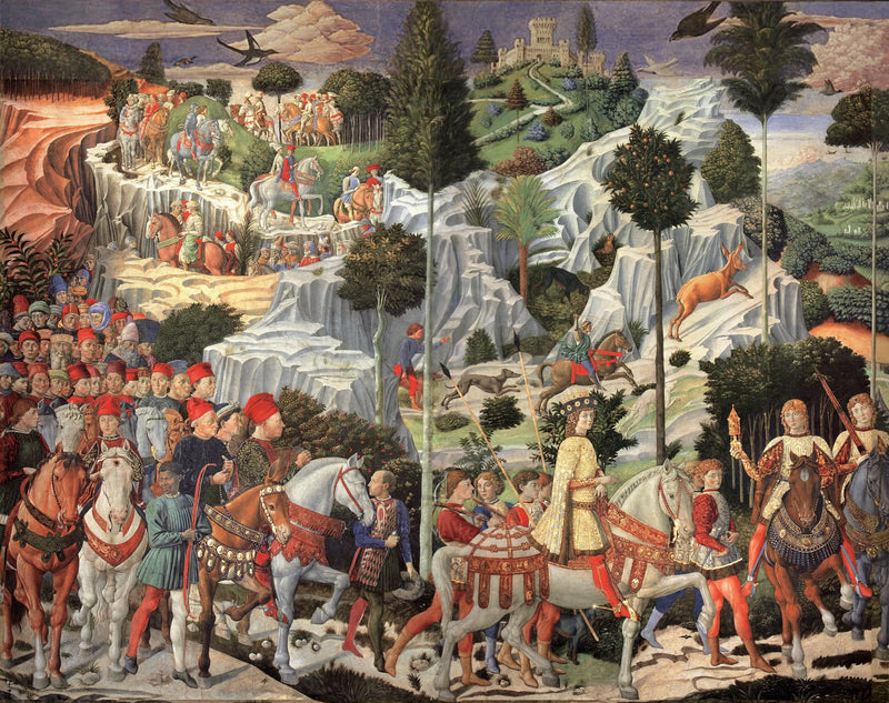 The procession of the young king - Benozzo Gozzoli
