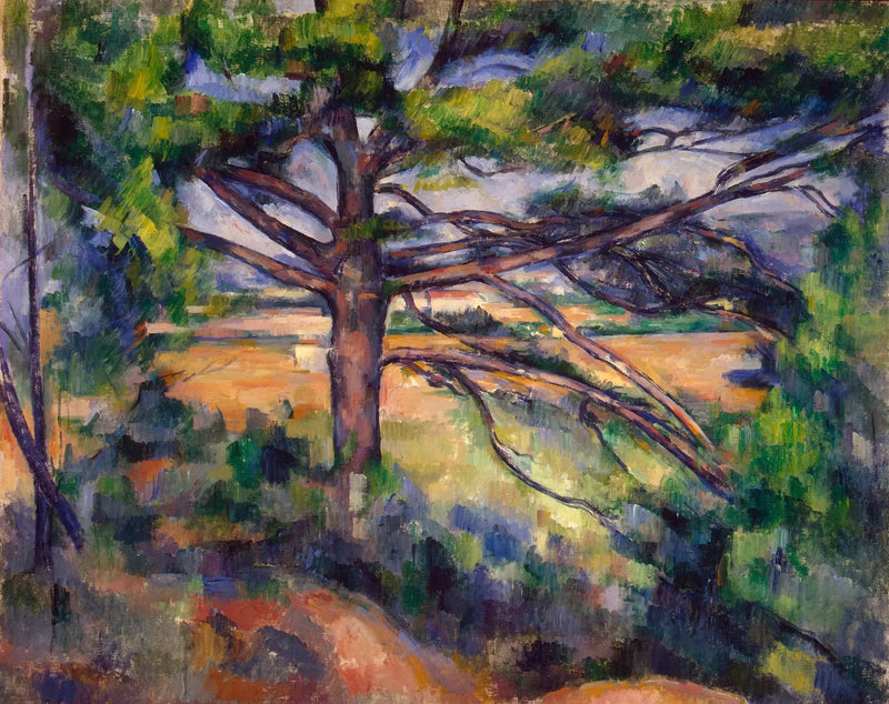 Large Pine and Red Earths - Paul Cézanne