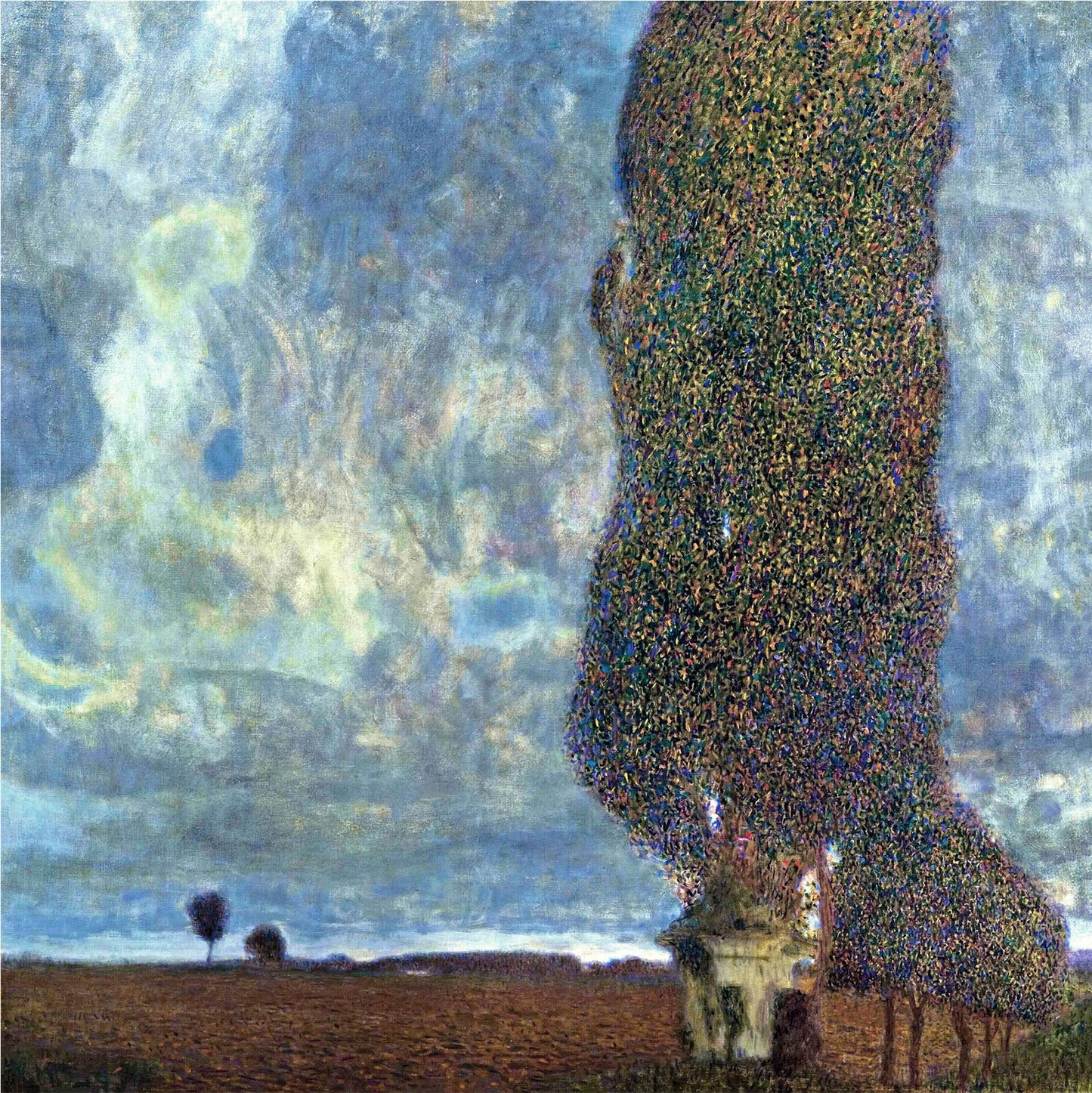 🌳 Large Poplars II (Approaching Storm) – Gustav Klimt (circa 1903)