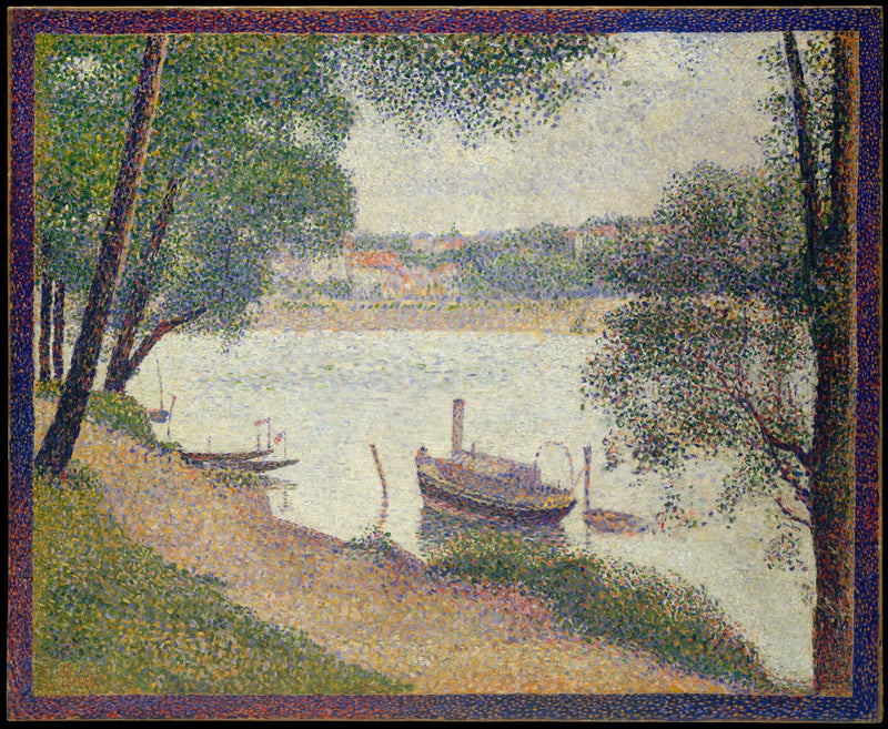 Gray Weather, Grande Jatte - Georges Seurat