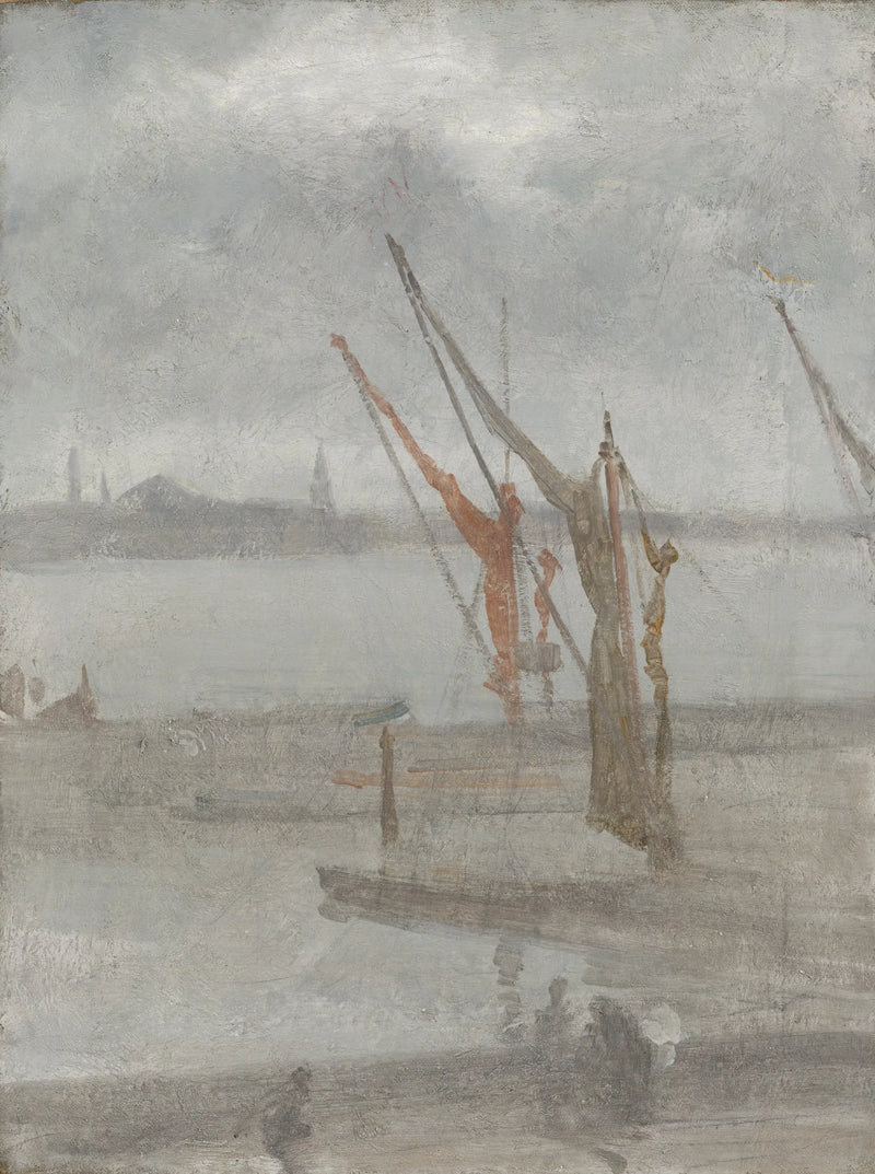 Gray and Silver: Chelsea Wharf - James Abbott McNeill Whistler