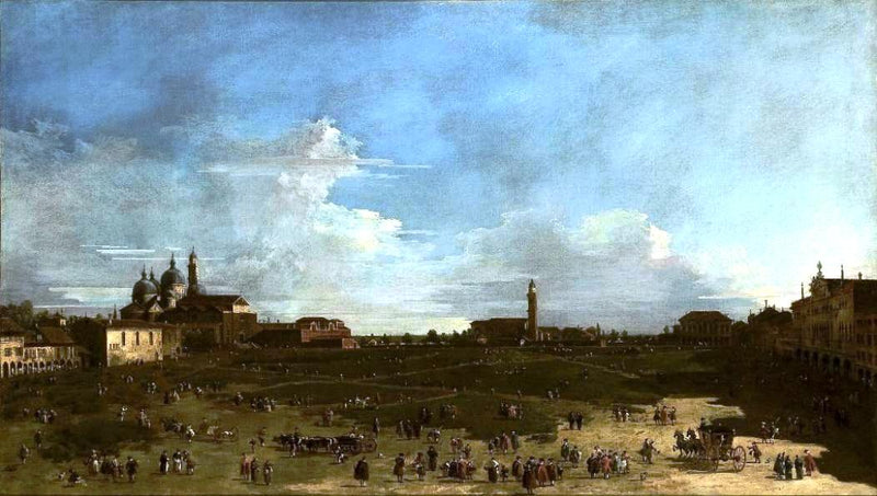 View of the Prato della Valle in Padua - Francesco Guardi