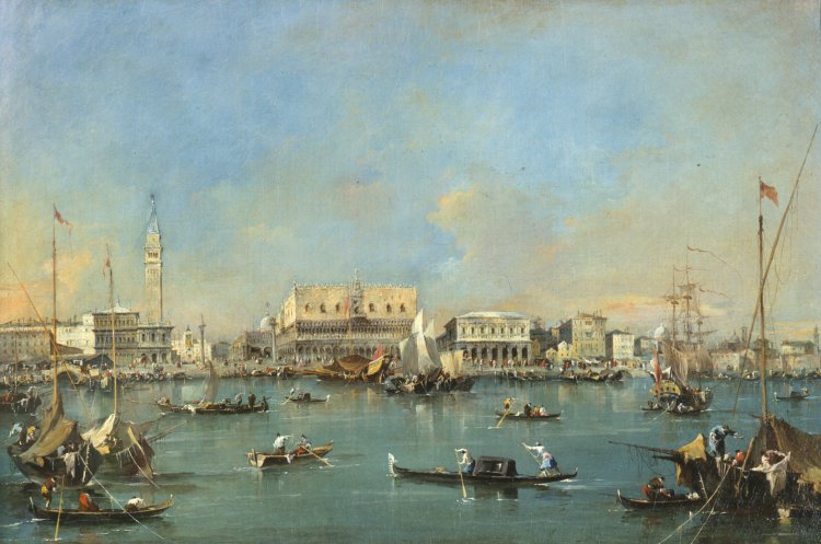 La Piazzetta and the Quai des Esclavons - Francesco Guardi
