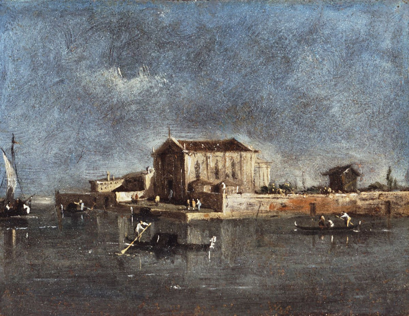 The Rio dei Mendicanti in Venice - Francesco Guardi