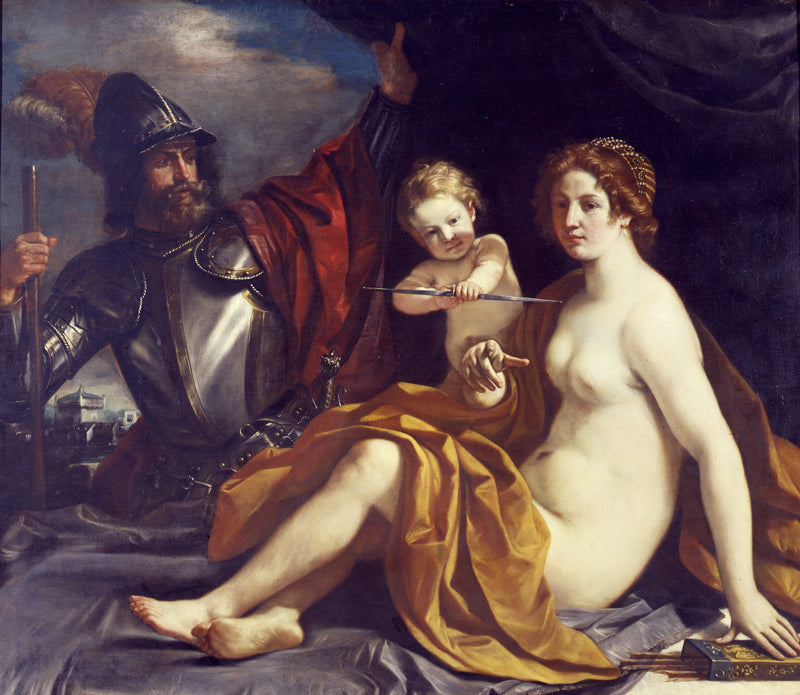 Venus, Mars et l'Amour - Guercino
