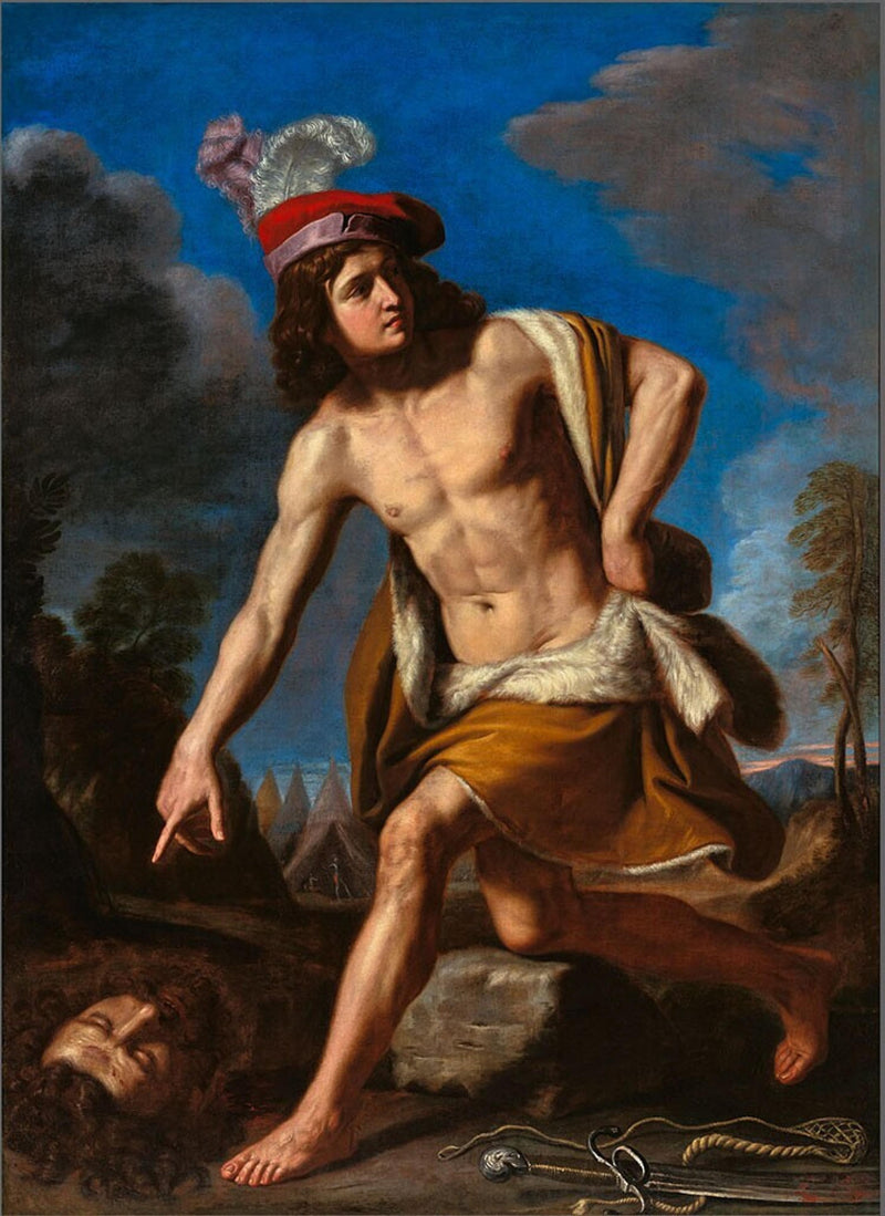 David with the Head of Goliath - Guercino