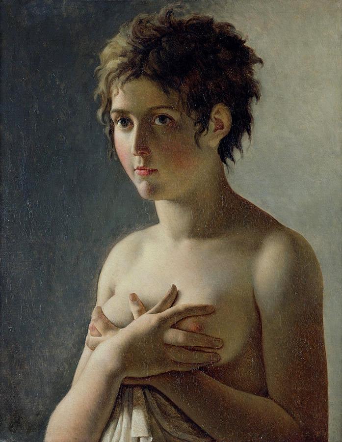 Jeune Fille en buste - Pierre-Narcisse Guérin