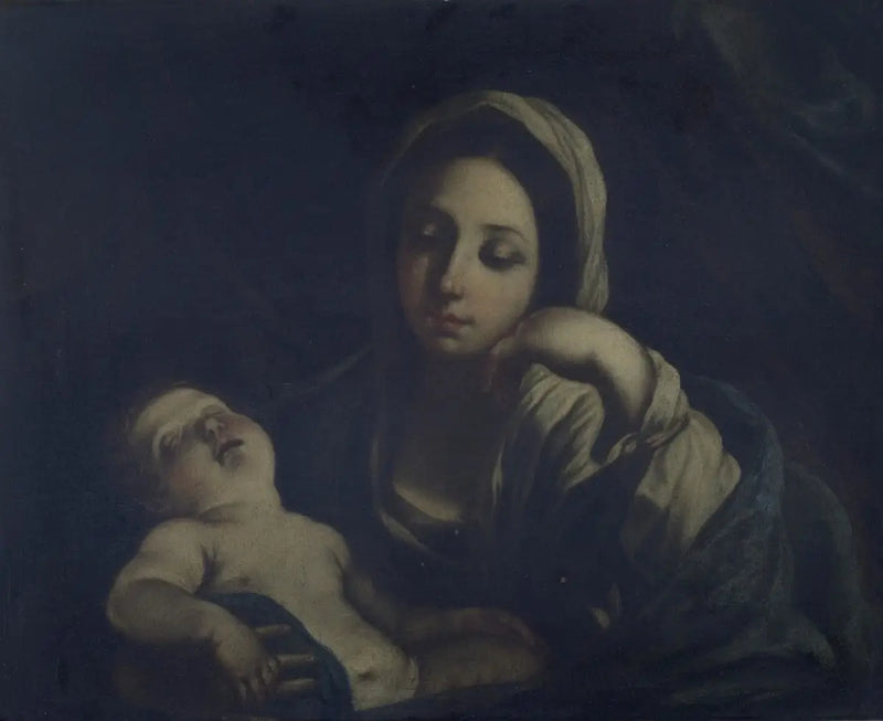 The Virgin and Child Sleeping - Guido Reni