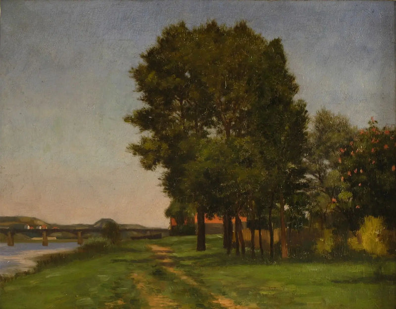 Bank of the Seine at Petit Gennevilliers - Gustave Caillebotte