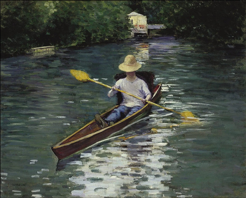 Perissoire on the Yerres - Gustave Caillebotte