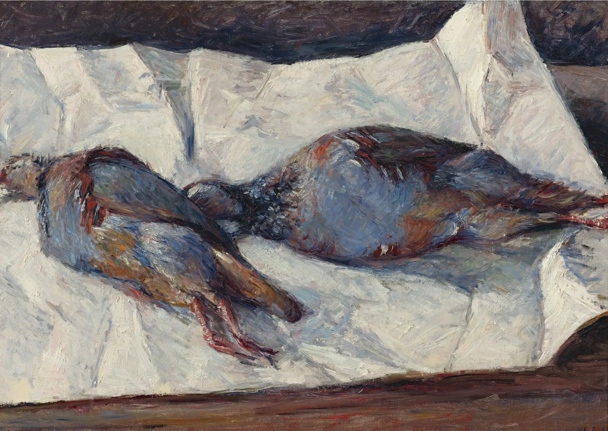 Reproduction du tableau « Deux Perdreaux - Gustave Caillebotte » par Alpha Reproduction en peinture à l’huile