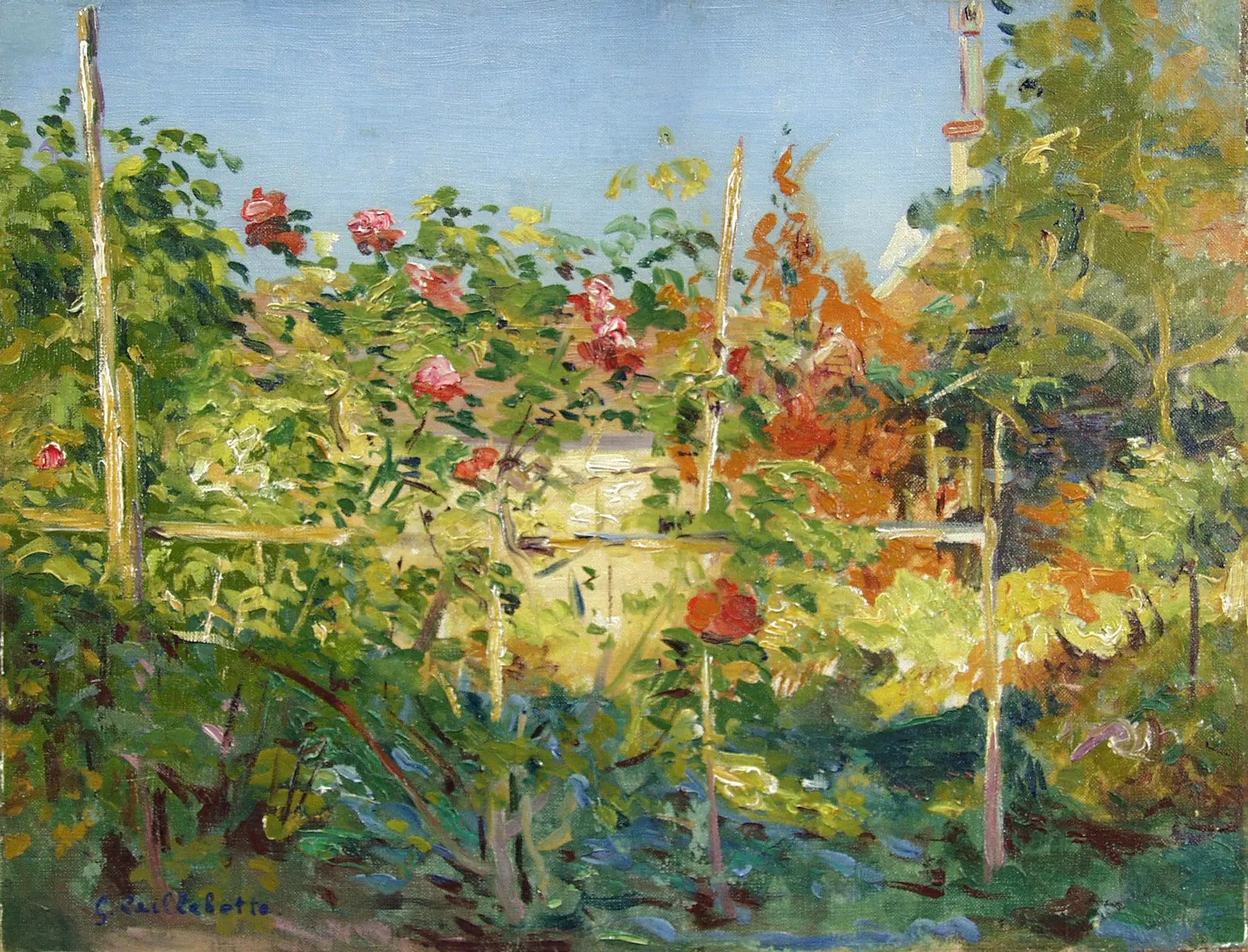 Reproduction du tableau « Jardin à Trouville - Gustave Caillebotte » par Alpha Reproduction en peinture à l’huile