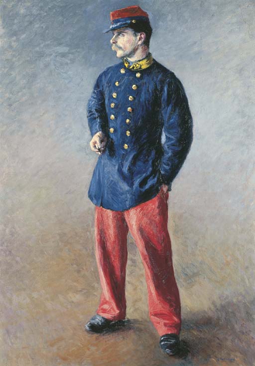 Reproduction du tableau « Un soldat - Gustave Caillebotte » par Alpha Reproduction en peinture à l’huile