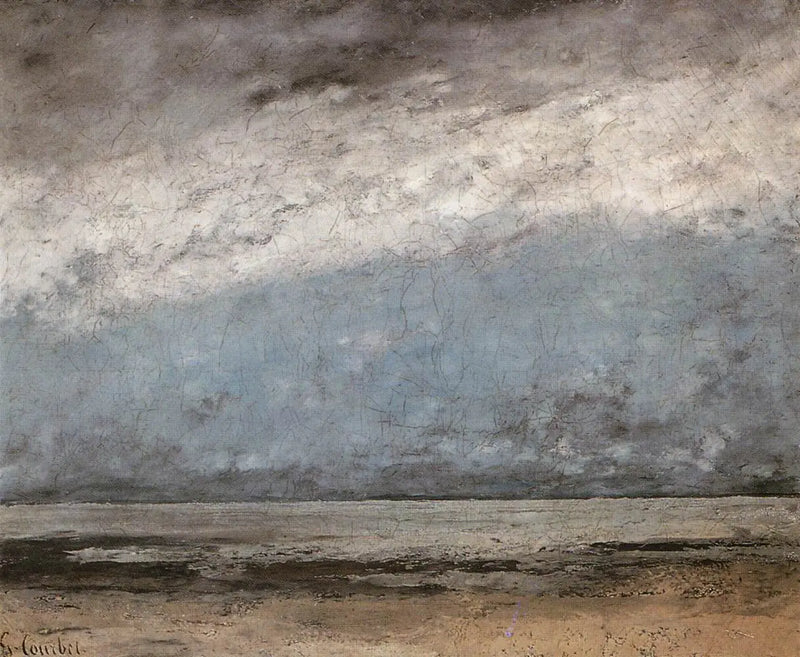 The Sea Near Trouville - Gustave Courbet