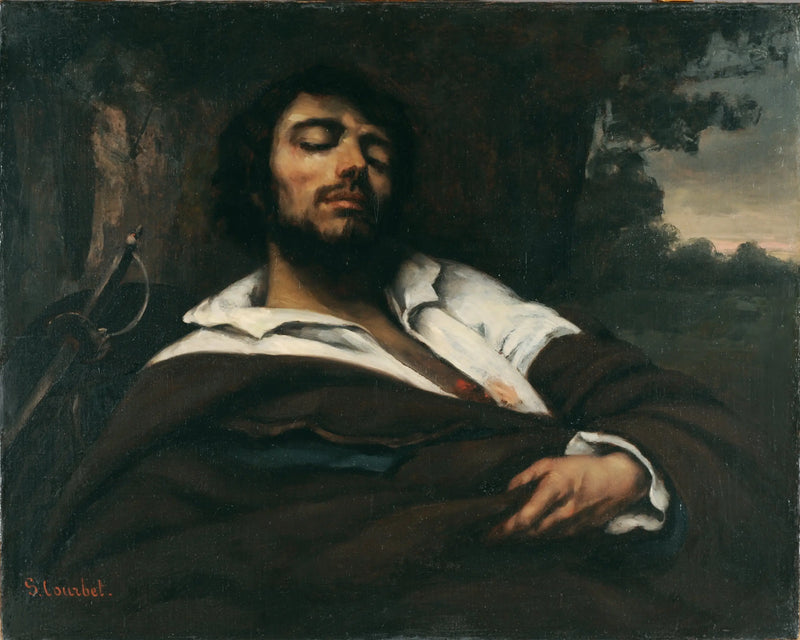 The wounded man - Gustave Courbet