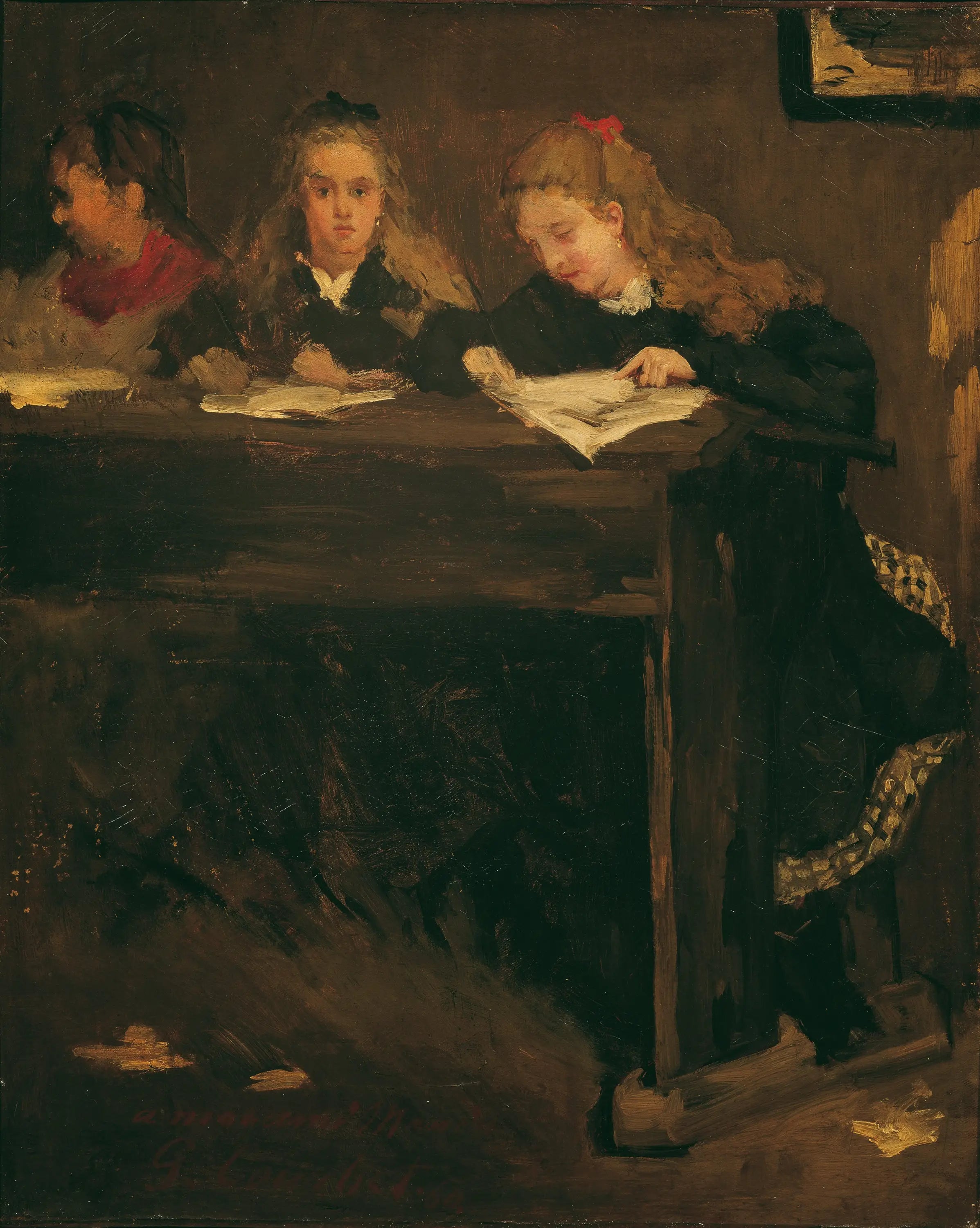 Trois écolières - Gustave Courbet - Alpha Reproduction