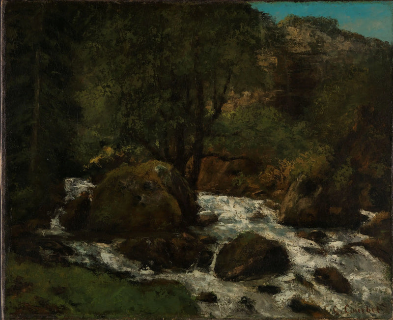 Forest Stream, Jura - Gustave Courbet
