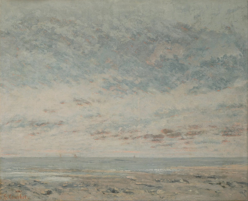 Low Tide at Trouville - Gustave Courbet