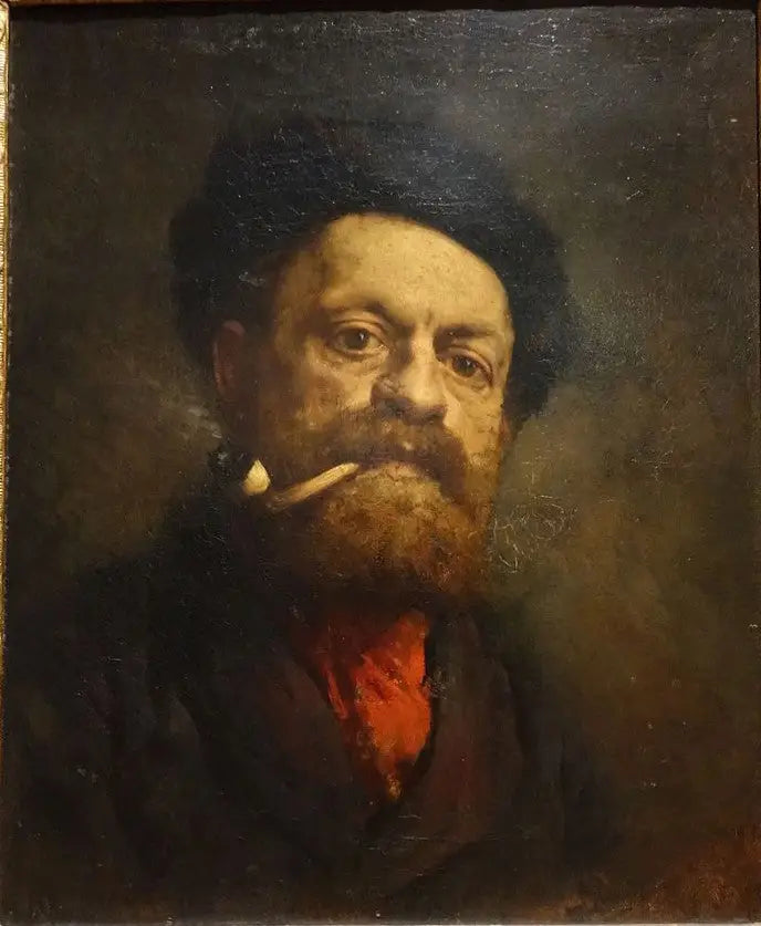 Man with a Pipe - Gustave Courbet