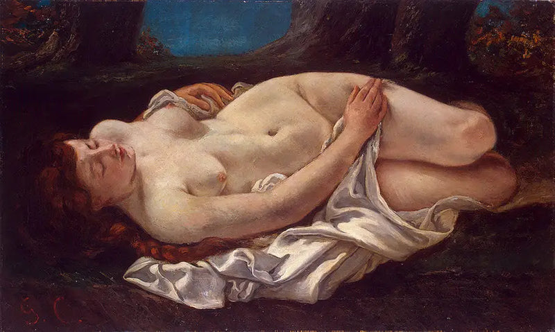 Woman lying down - Gustave Courbet