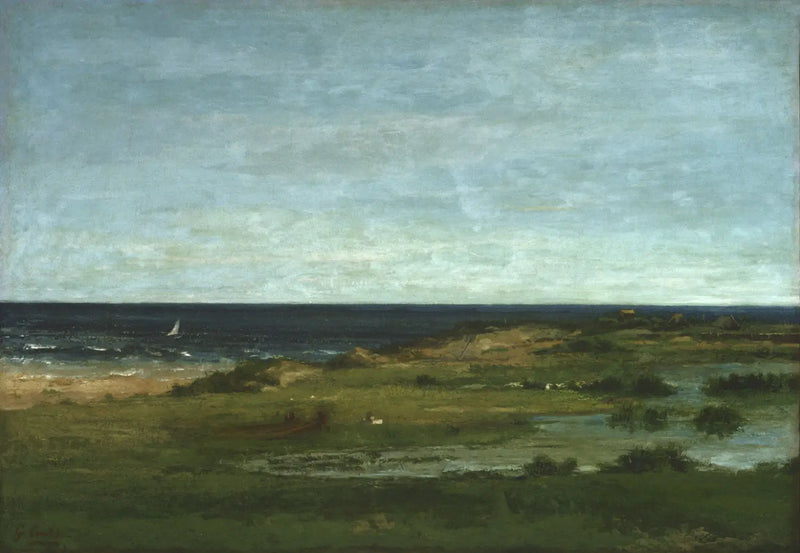 Coastal Scene - Gustave Courbet
