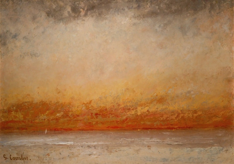 Sunset, Marine - Gustave Courbet