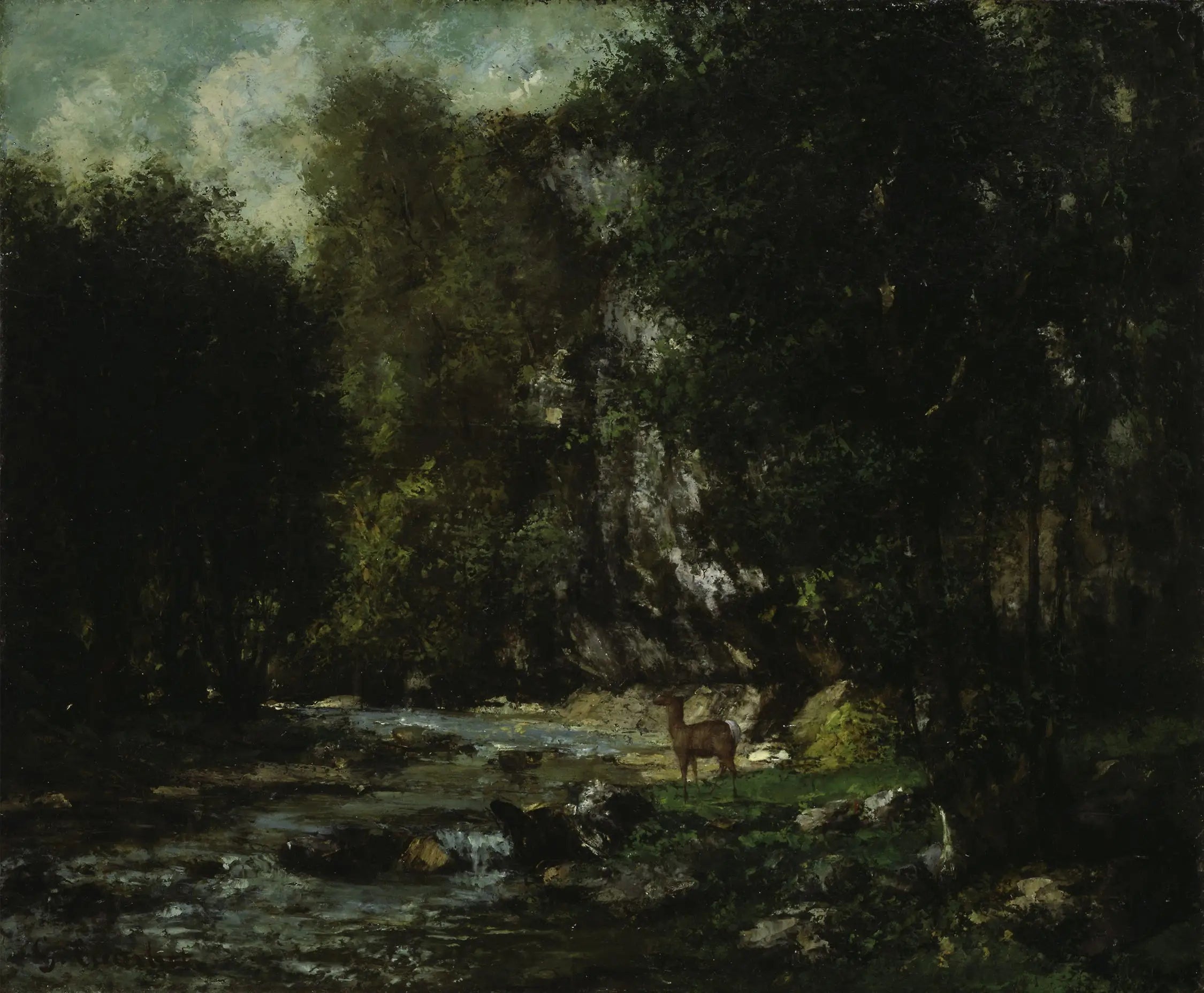 Le ruisseau du Puits-Noir - Gustave Courbet - Alpha Reproduction