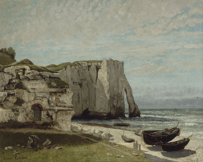 The Étretat Cliffs after the Storm - Gustave Courbet