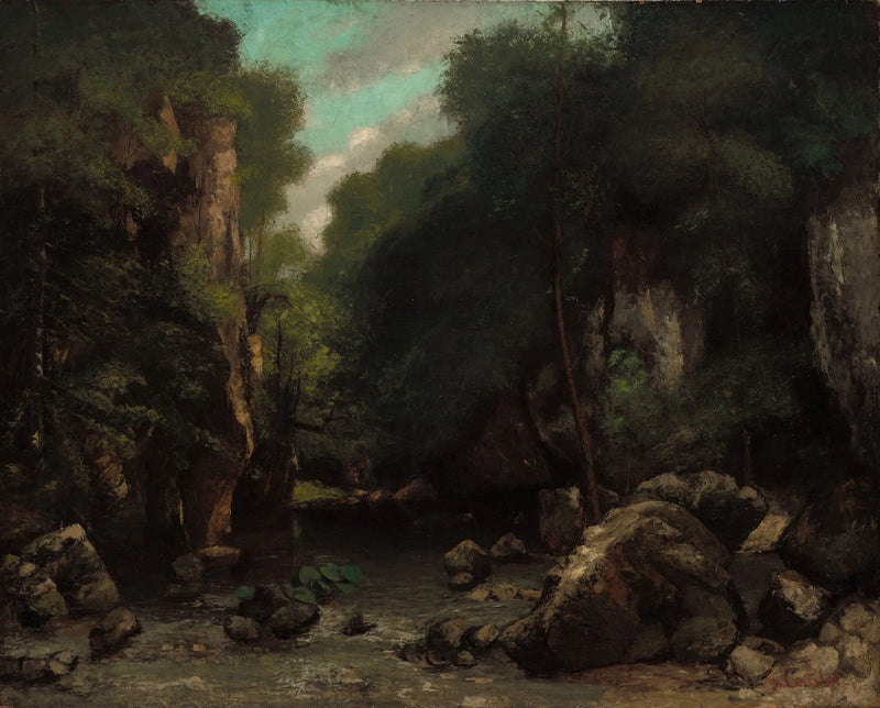 The Valley of the Black Well - Gustave Courbet