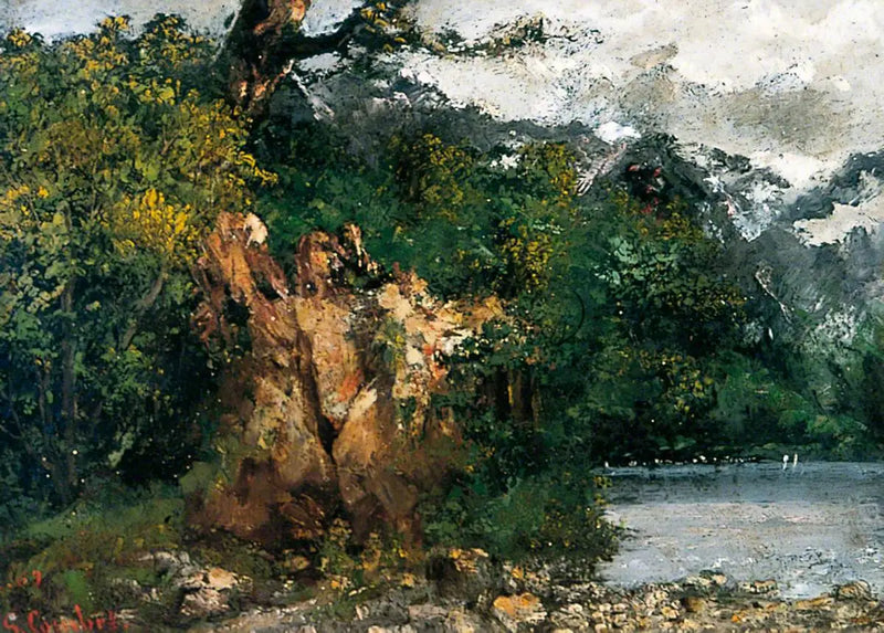 Swiss Landscape - Gustave Courbet