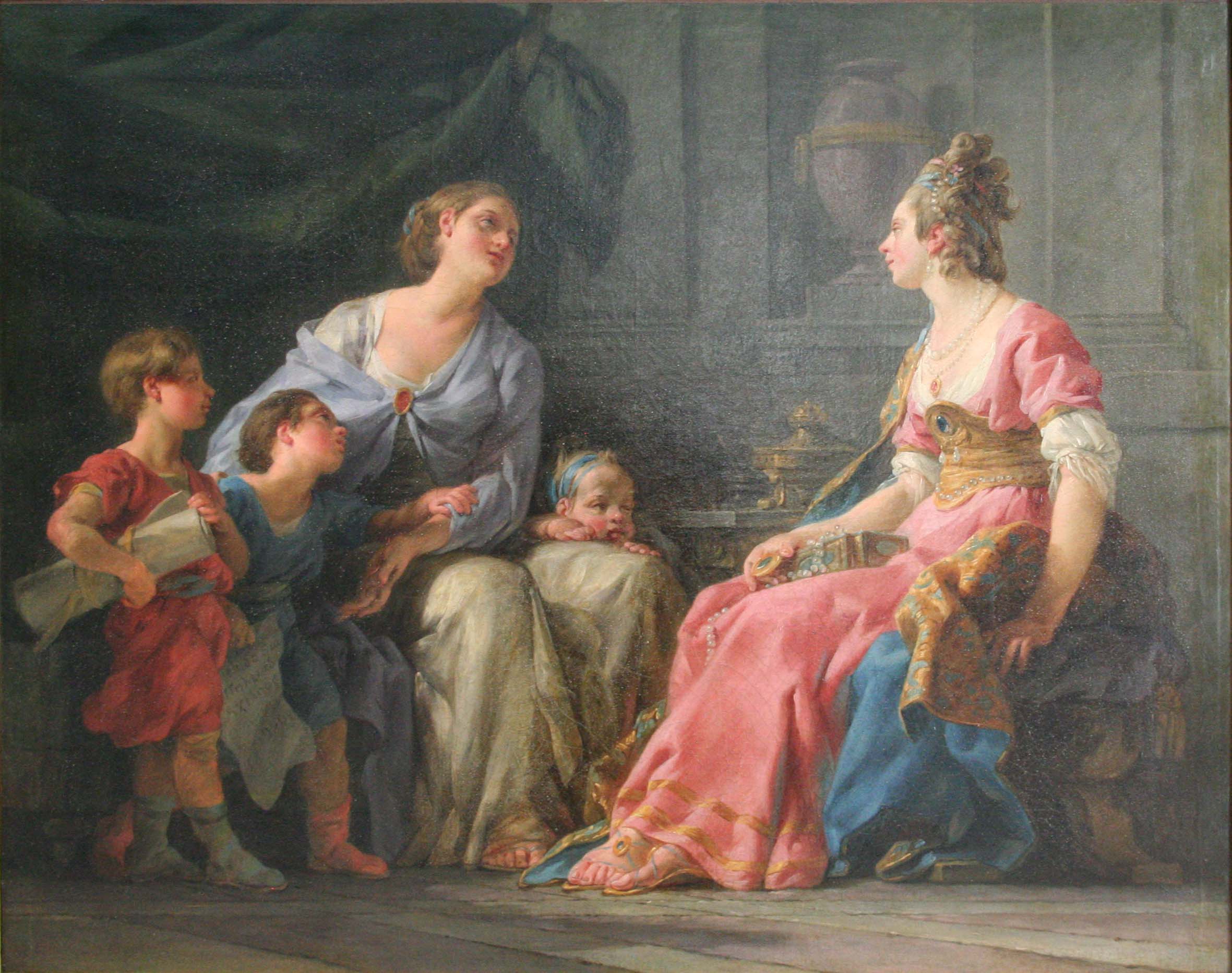 Cornélie, mère des Gracques - Noël Hallé