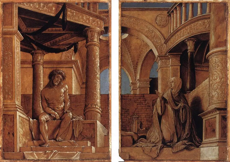 The Christ of Dolor and the Weeping Virgin - Hans Holbein the Younger