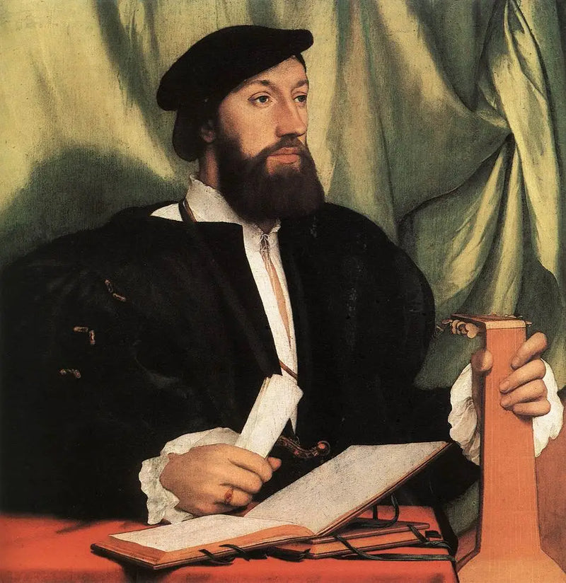 Portrait of a man with a lute - Hans Holbein the Younger