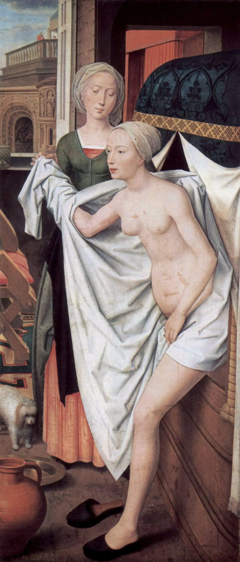 Bathsheba at Her Bath - Hans Memling