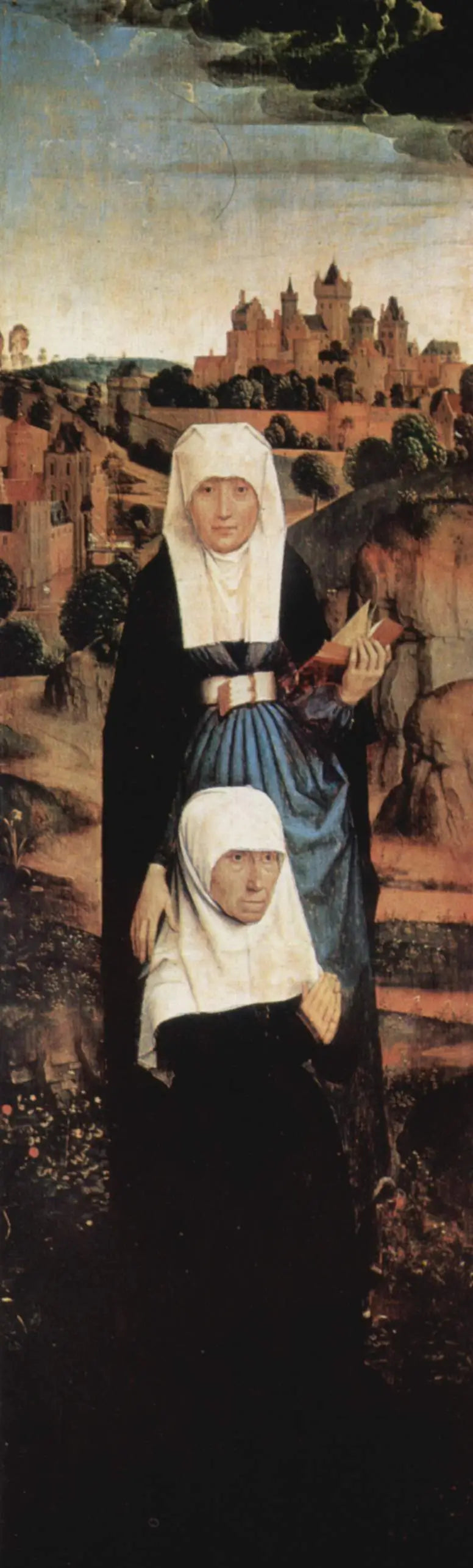 Triptych by Jan Crabbe. Left wing - Hans Memling