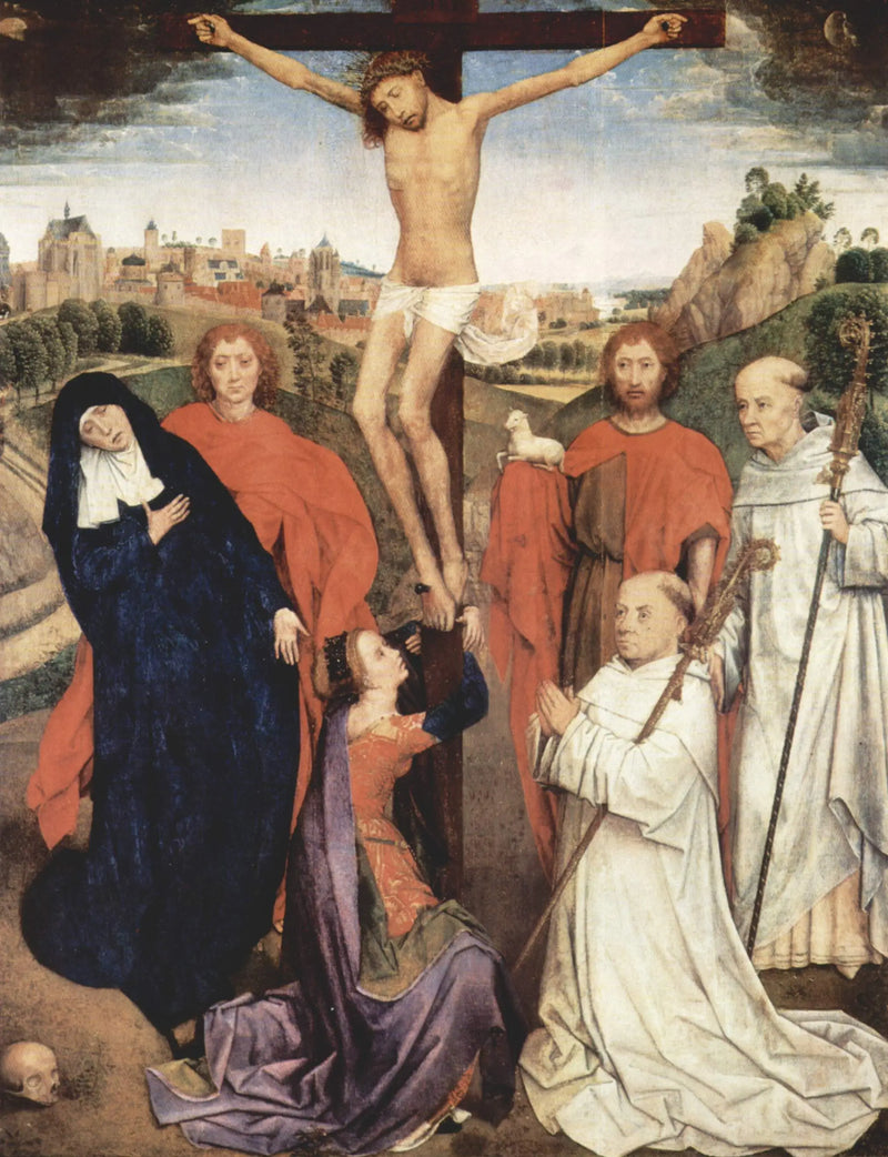 Triptych by Jan Crabbe. Central panel - Hans Memling