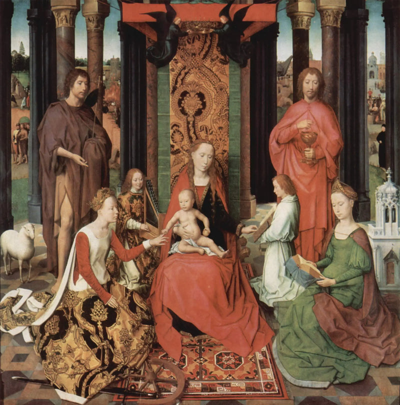 The Mystic Marriage of Saint Catherine - Hans Memling