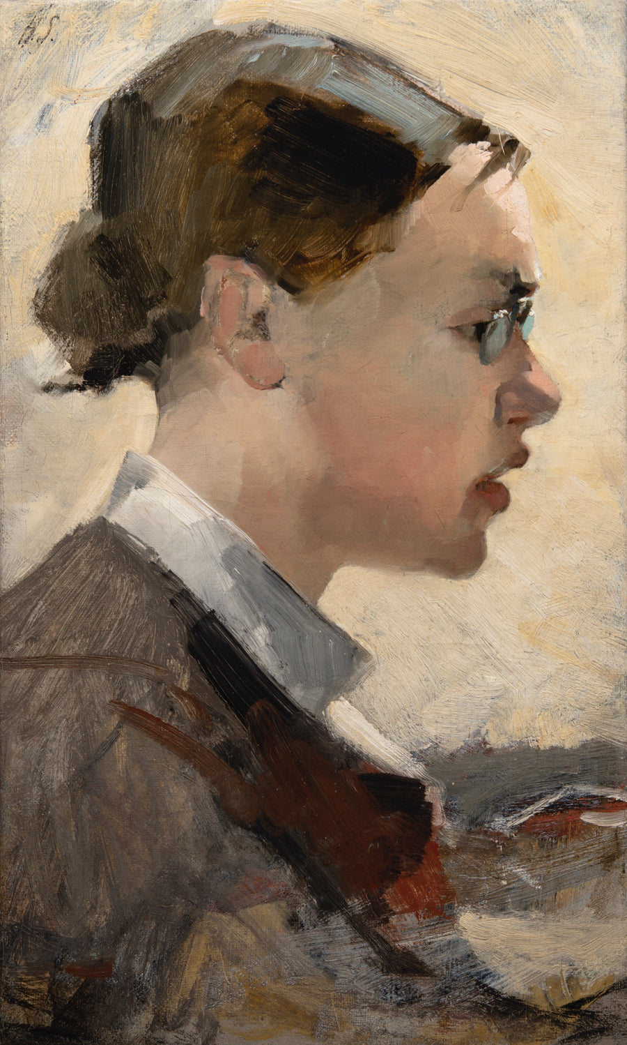 Portrait of Helena Westermarck (1884) - Helene Schjerfbeck