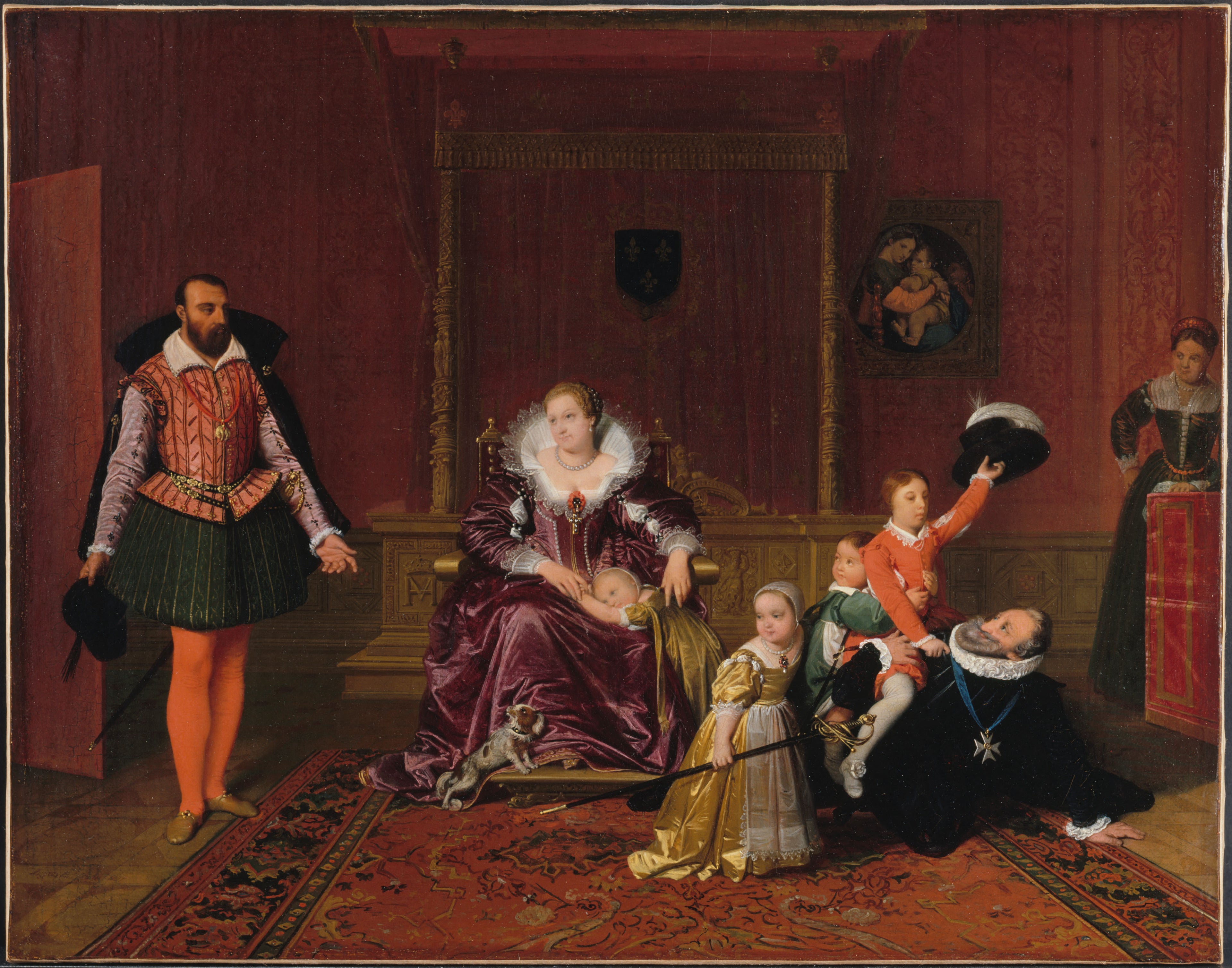 Henry IV Receiving the Spanish Ambassador - Jean-Auguste-Dominique Ingres