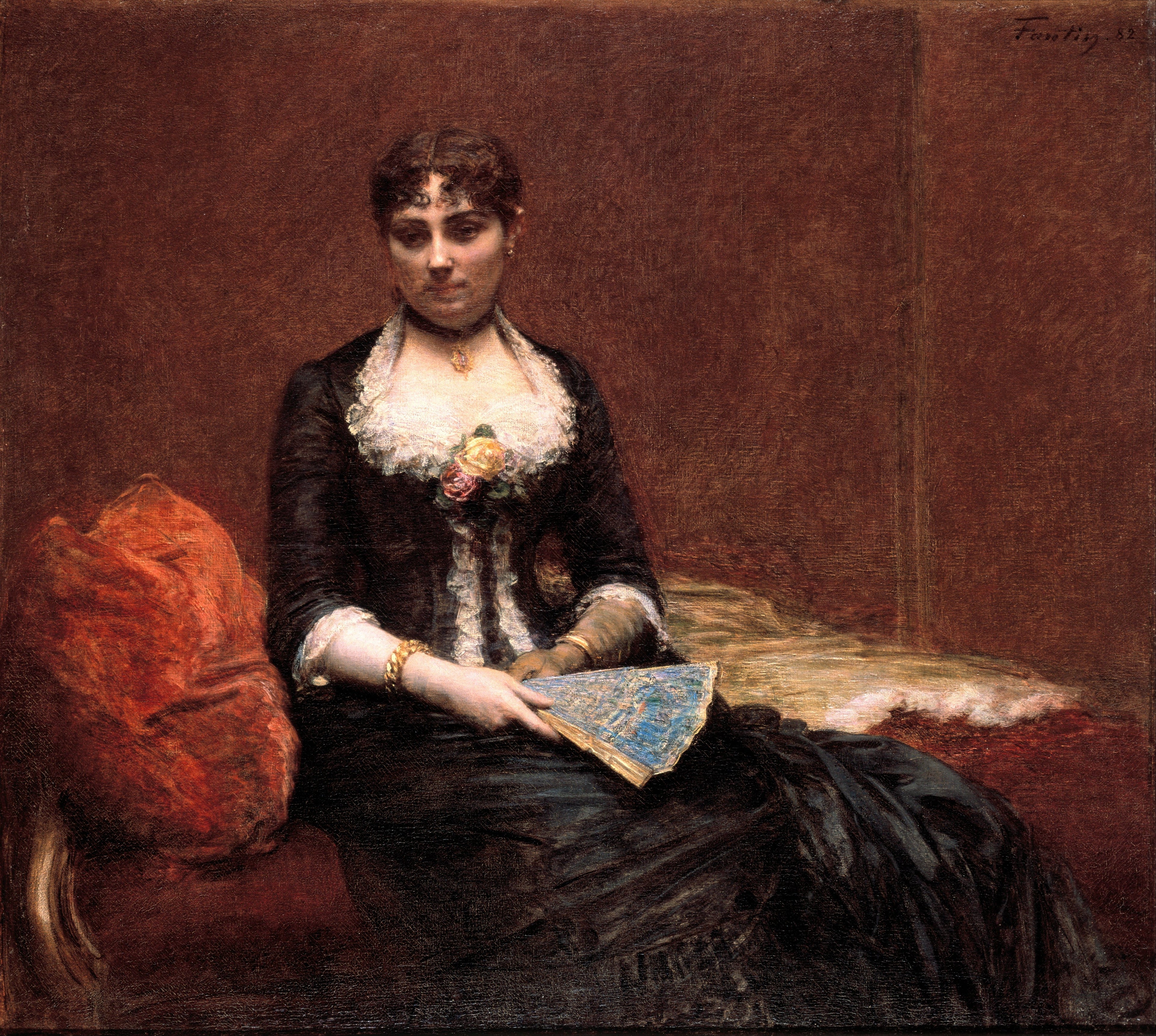 Portrait de Madame Léon Maître (Portrait de Madame Léon Maître) - Henri Fantin-Latour