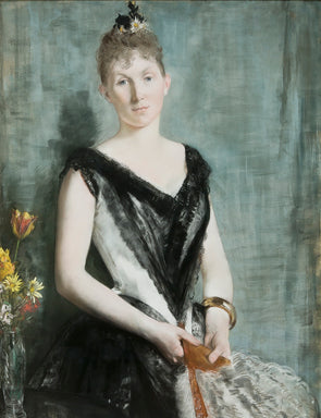 Jeune femme avec un éventail - Henri Gervex