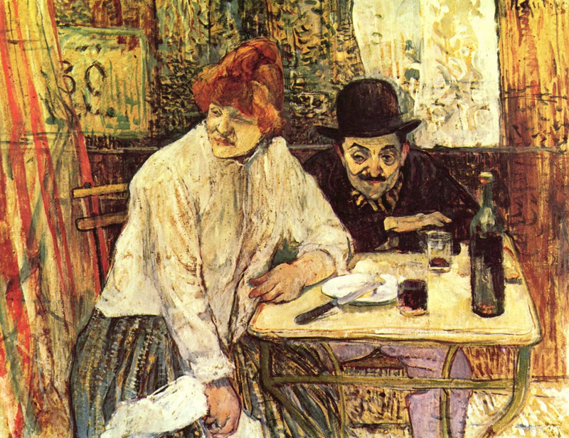 At the Mie - Henri de Toulouse-Lautrec