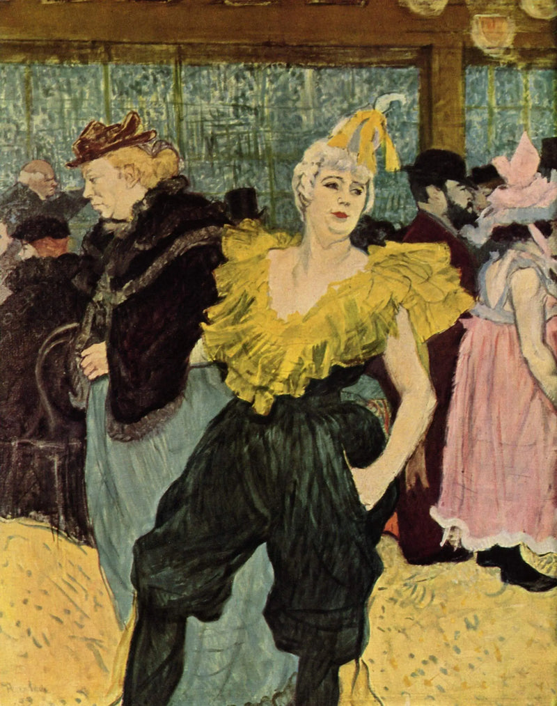 At the Moulin Rouge: The Clowness Cha-U-Kao - Henri de Toulouse-Lautrec
