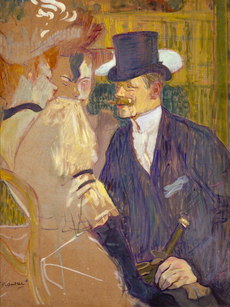 The Englishman at the Moulin-Rouge - Henri de Toulouse-Lautrec