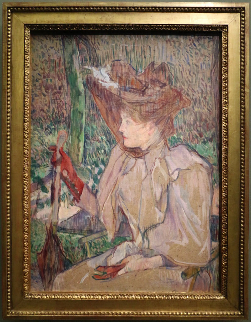 The Woman with Gloves - Henri de Toulouse-Lautrec