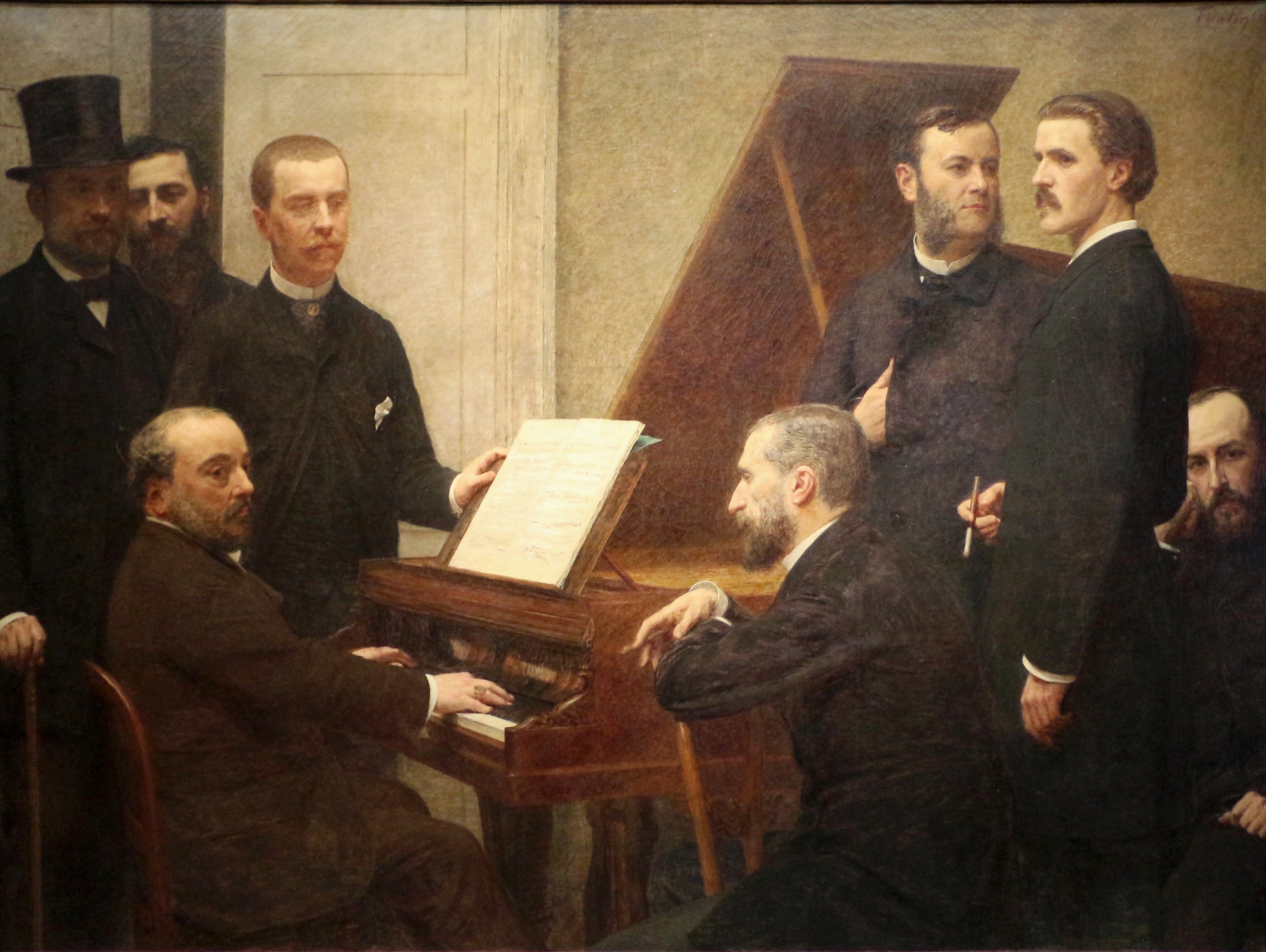 Autour du piano - Henri Fantin-Latour