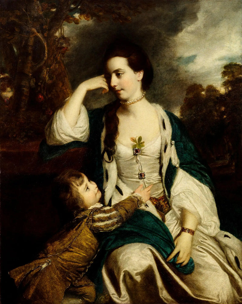 Henrietta Catherine Cholmley and her son - Joshua Reynolds