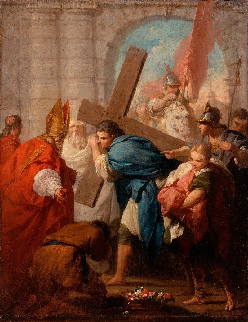 Héraclius carrying the cross - Pierre Subleyras