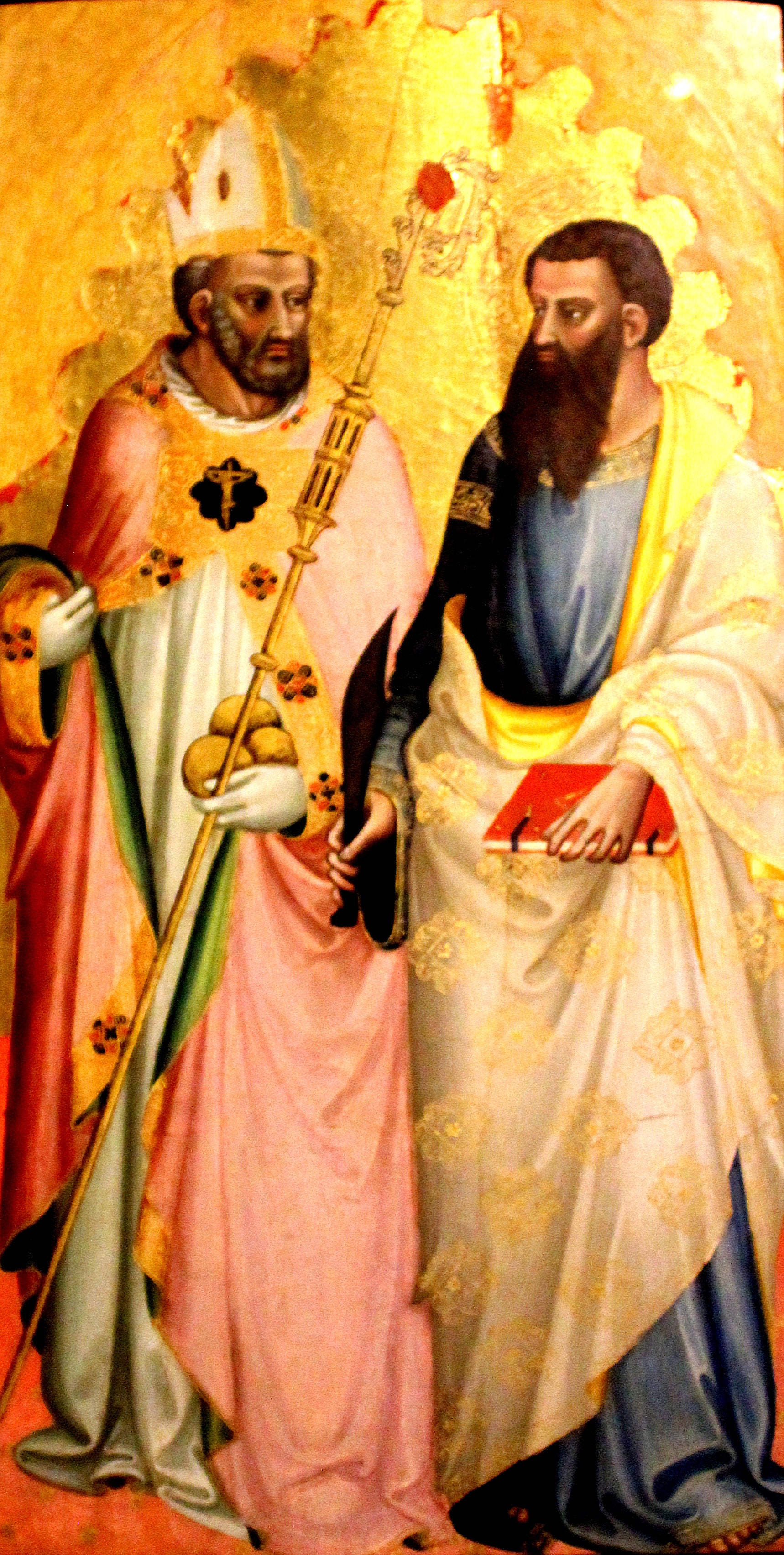 Les saints Nicolas et Barthélémy - Bicci di Lorenzo