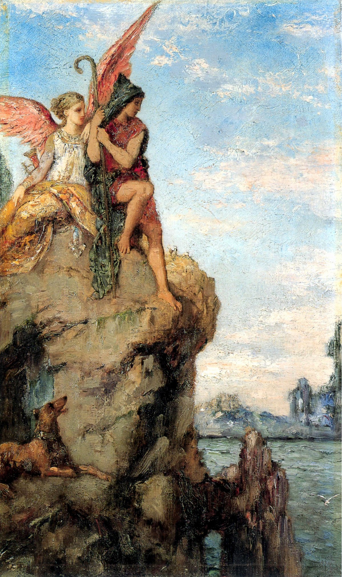 Hésiode et la Muse - Gustave Moreau